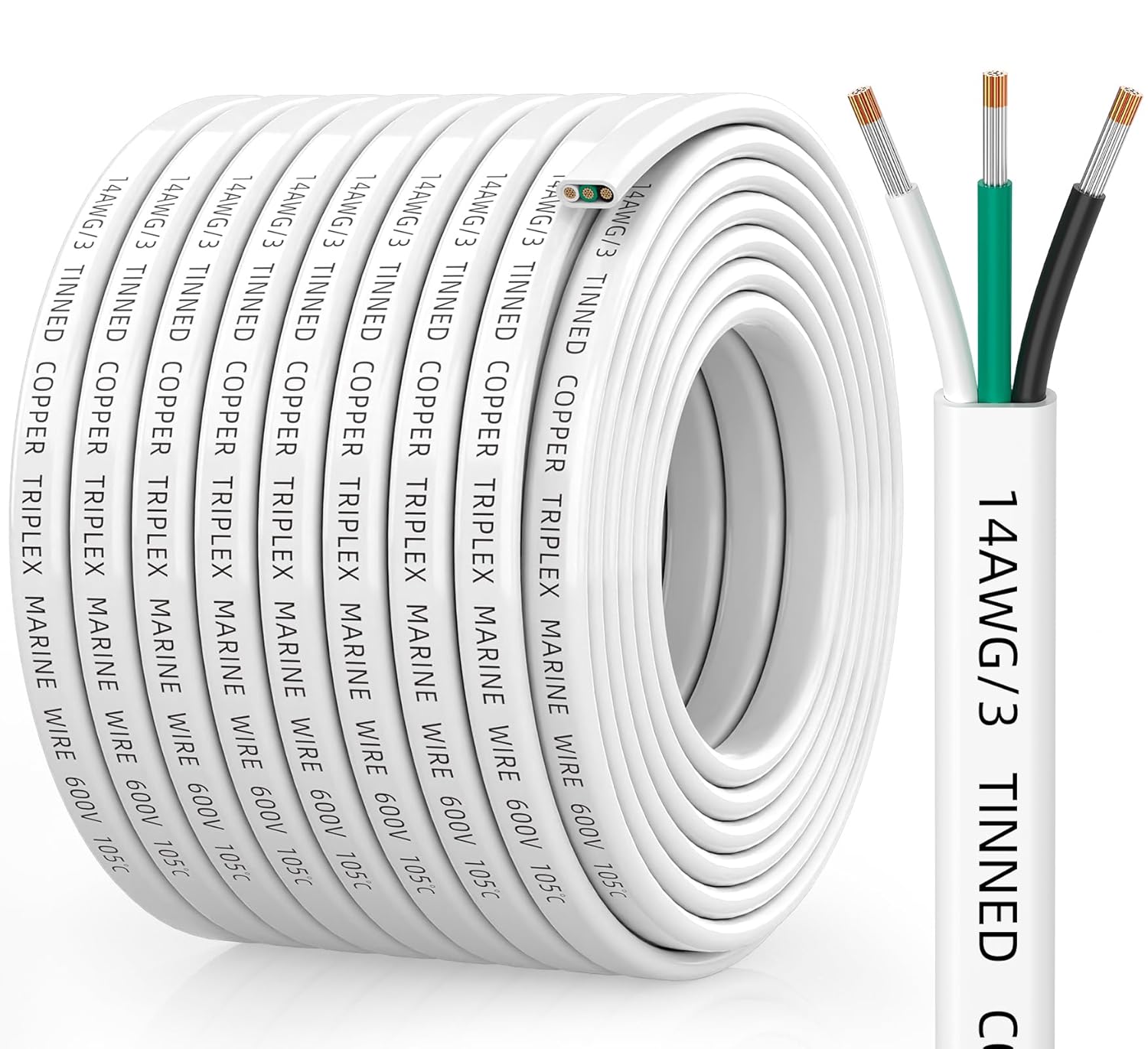 14 Gauge Marine Wire for Boats, RVs, and Solar Applications