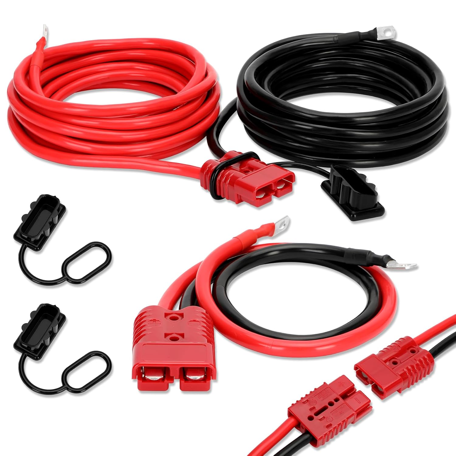 24FT Quick Disconnect Winch Power Cable for Heavy Duty Use