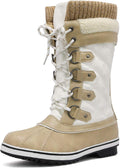 DREAM PAIRS Women's Mid-Calf Waterproof Winter Snow Boots MONTE_02 One