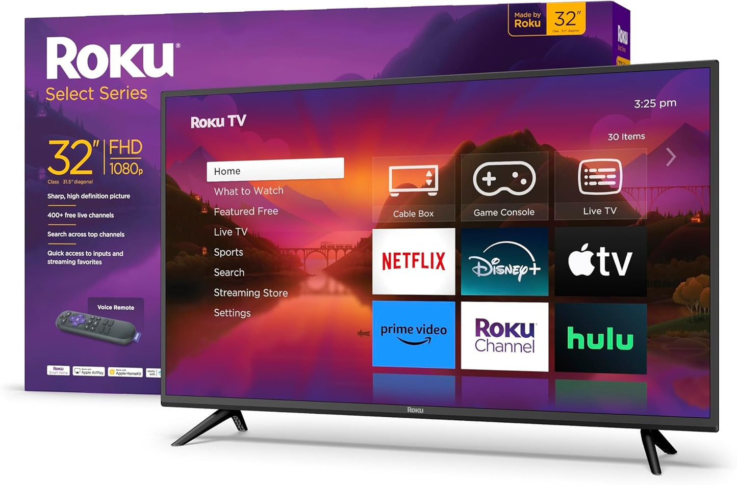 32 Roku Smart TV: Bright Full HD, Voice Remote