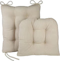 Klear Vu Omega Rocking Chair Cushion Set Natural - 2 Piece 17x17 in