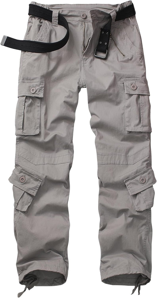 AKARMY Womens Cargo Pants with Pockets for Outdoor Activities