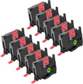 NineLeaf Compatible TZ TZe-431 12mm Black on Red Label Tape - Pack