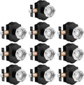 Crystal Interior Door Knobs 10 Pack Octagon Clear Diamond Knob - Matte