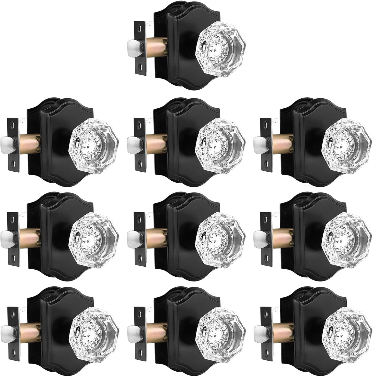 Gobrico Crystal Interior Door Knobs for Elegant Home Decor