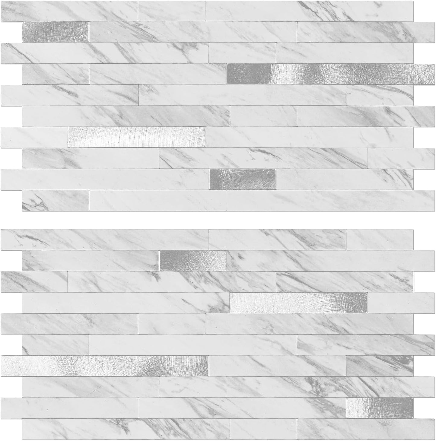 Peel and Stick Backsplash Tiles for Kitchen and Fireplace Use