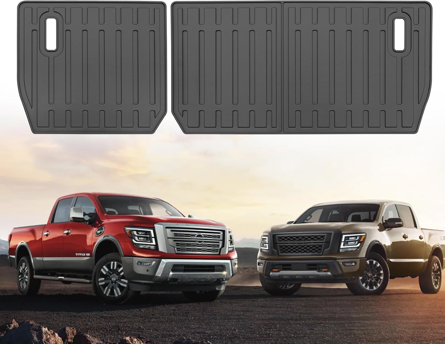Custom Rear Seat Backrest Mats for Nissan Titan 2017-2025