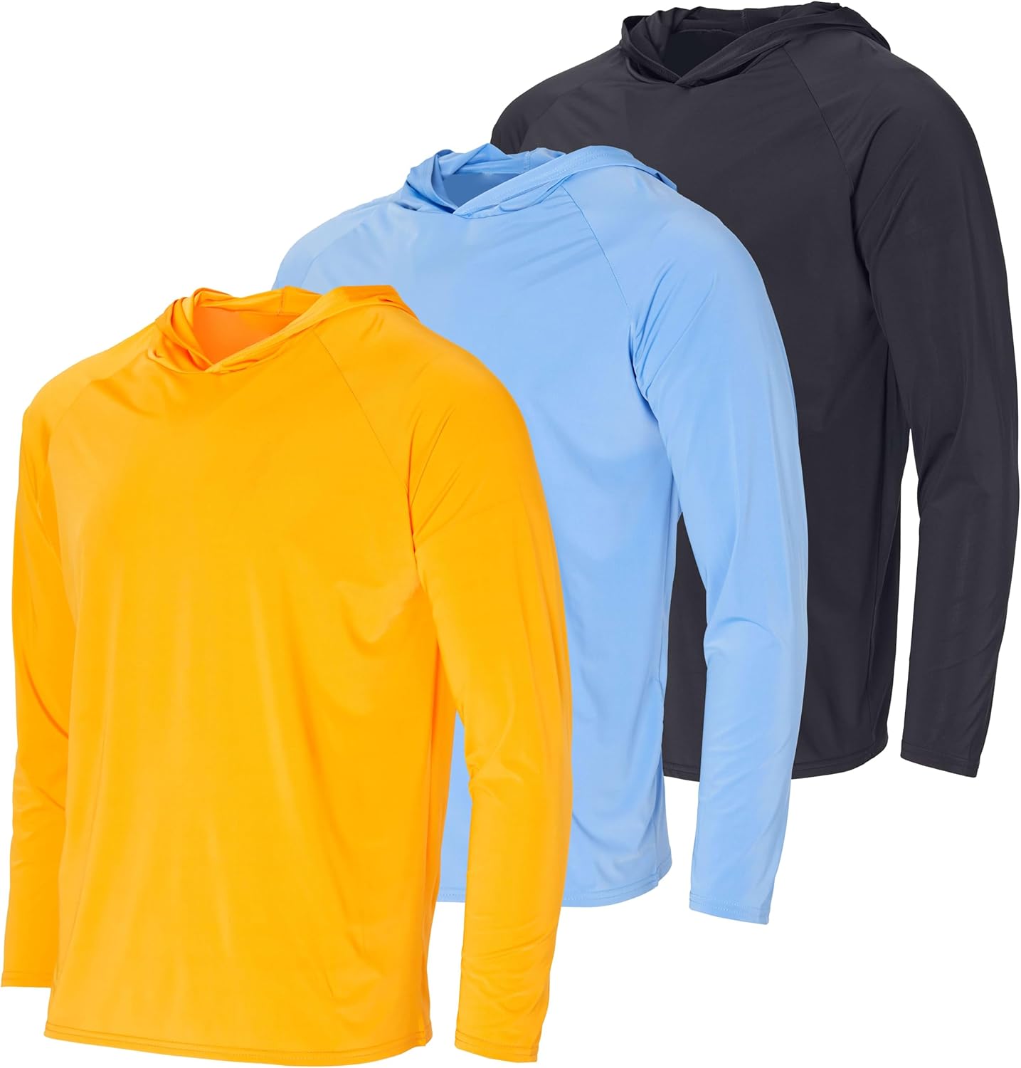 Men's UPF 50+ Sun Protection Lightweight Long Sleeve Hoodie
