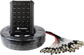PRORECK 16-Channel Low Profile XLR Snake Cable - 50 ft Stage Splitter