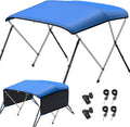 Bimini Top 3 4 Bow Boat Canopy with Mesh Sides - Heavy Duty Protection