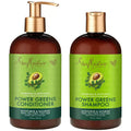 Power Greens Curly Hair Shampoo and Conditioner Set - Moisturizing