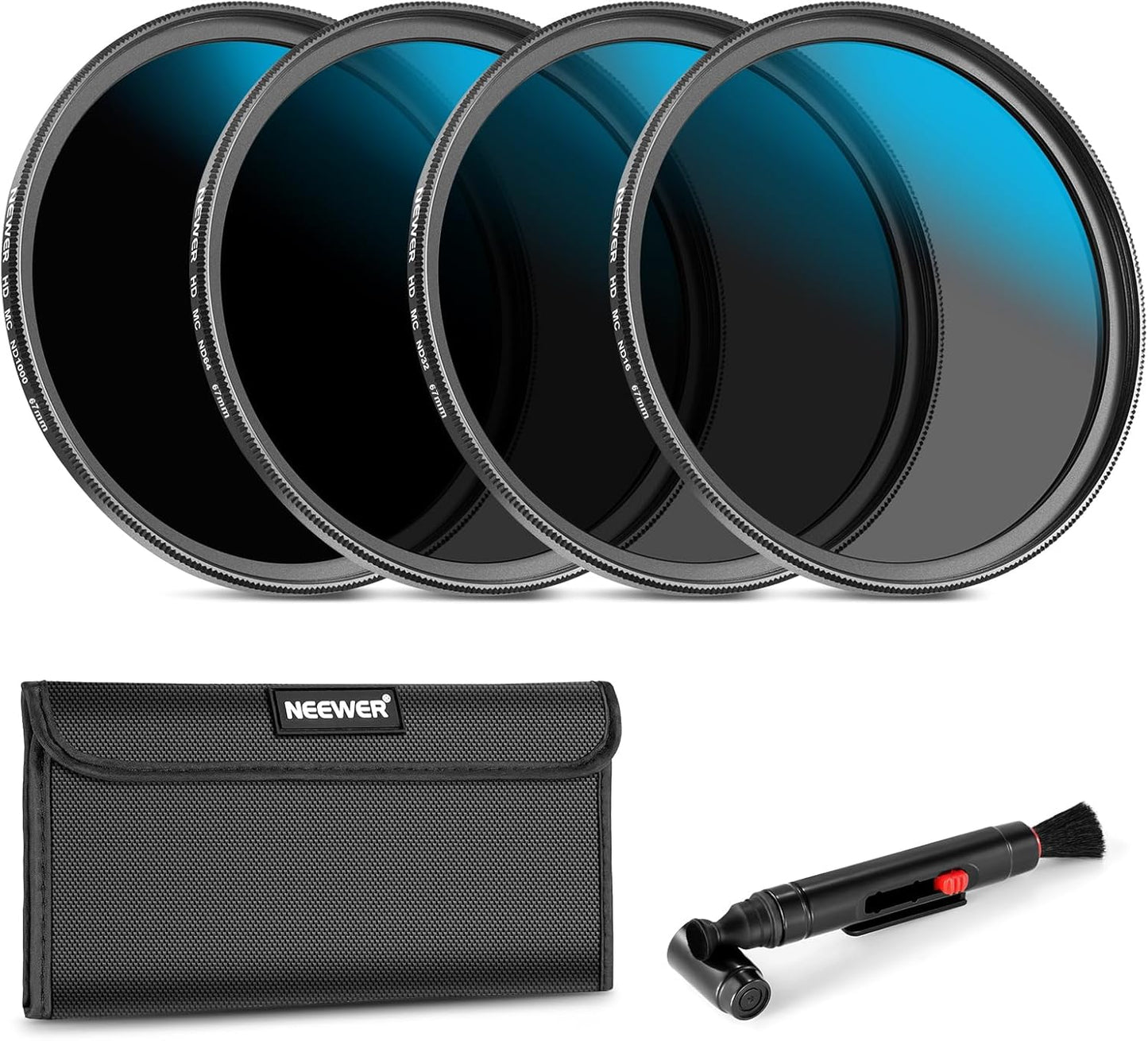 NEEWER 67mm ND Lens Filter Set for Canon Nikon Sony Cameras