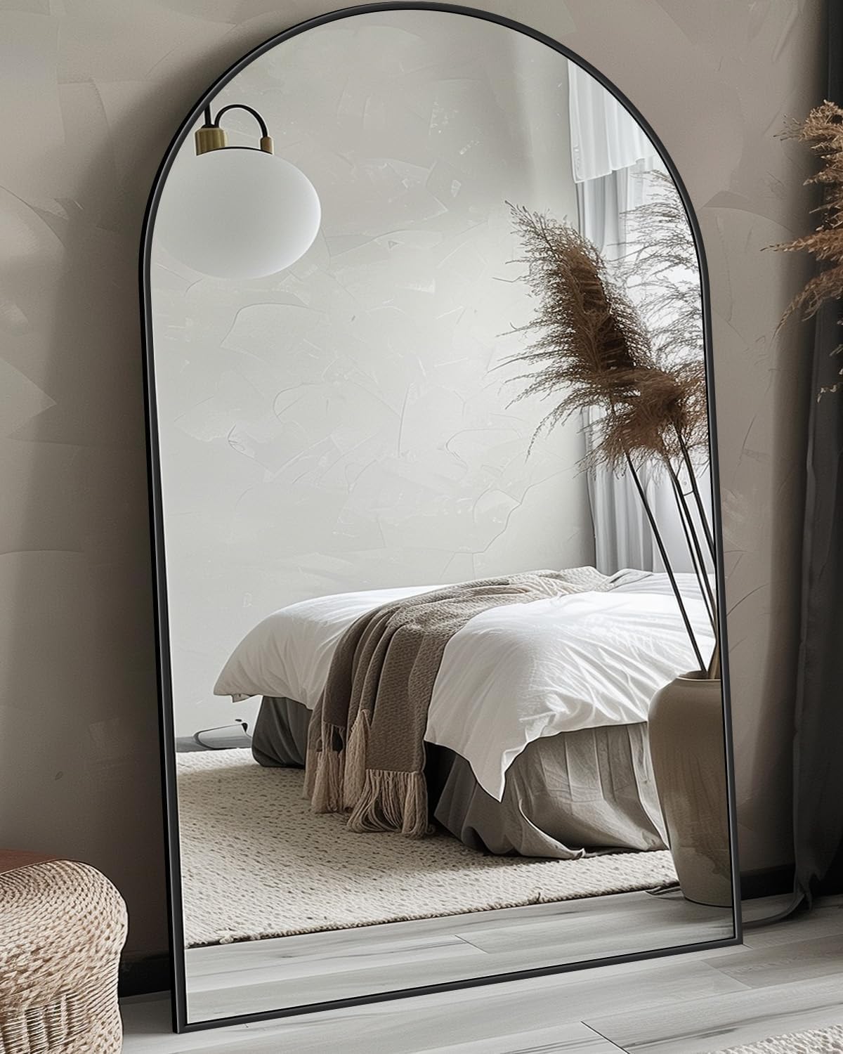 Antok Full Length Mirror 72x44 Arched Floor Mirror for Home