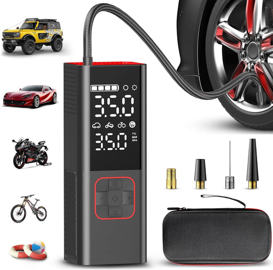 APRUT Portable Air Compressor: 4X Faster Inflation