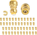 Pack of 50 Reducing Coupling Brass Fittings for Plumbing Needs