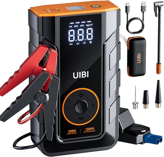 UIBI X3 1500A Jump Starter: 12V Portable Powerhouse