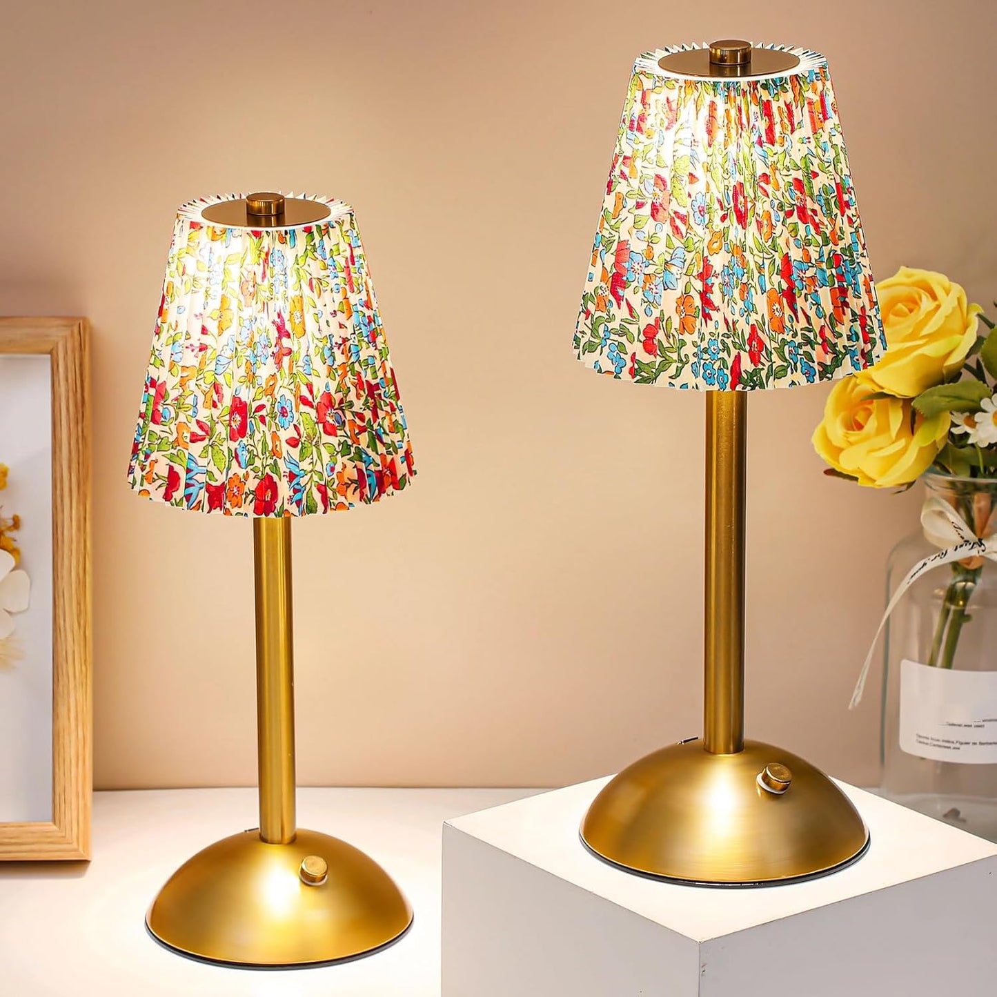 Liliful 2 Pcs LED Portable Cordless Table Lamp for Any Space