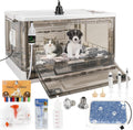 Puppy Incubator with Heating for Newborn Puppies and Kittens - 55L