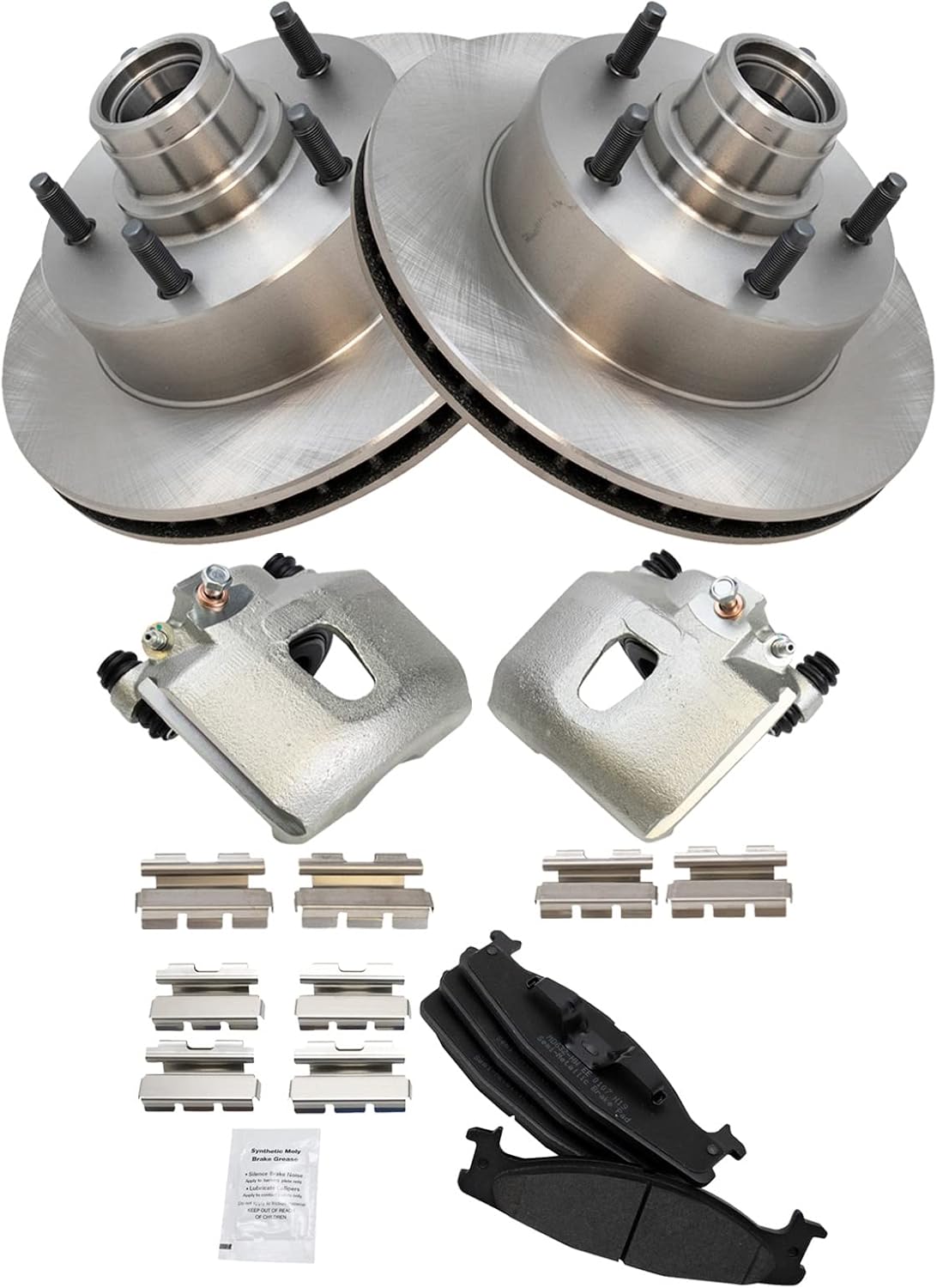 TRQ Front Brake Pad & Rotor Kit for 1994-2001 Ford E-150