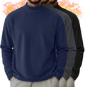 Men's Mock Turtleneck Shirts 3 Pack for All-Day Comfort
