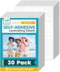 Self Adhesive Laminating Sheets 8 x 11 30 Pack - No Machine Needed