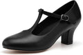 2.5 in Character Dance Shoes for Women T-Strap Heels - Stable Fit