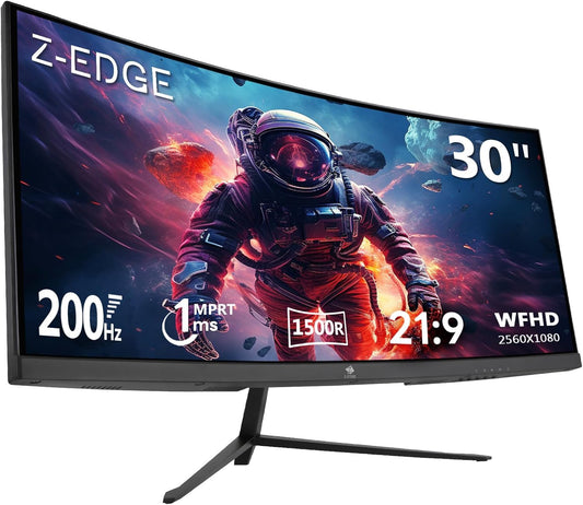 Immerse in Intense Action with Z-Edge 30 Curved Gaming Monitor