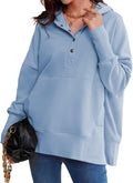 AlvaQ Womens Oversized Sweatshirt Hoodie Tunic - Cozy Everyday