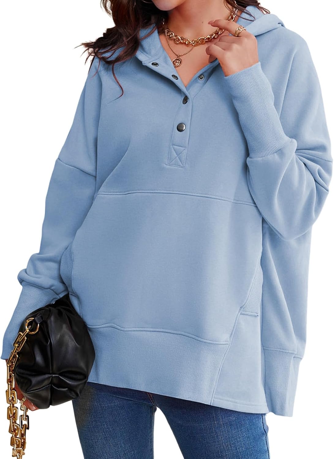 AlvaQ Womens Oversized Sweatshirts for Cozy Winter Style