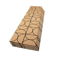 Oak Circle Geometric Wood Veneer Acoustic Panels 4 Pack - Decorative