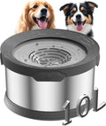 10L Dog Water Bowl No Spill 2.6 Gallon Large Capacity Feeder