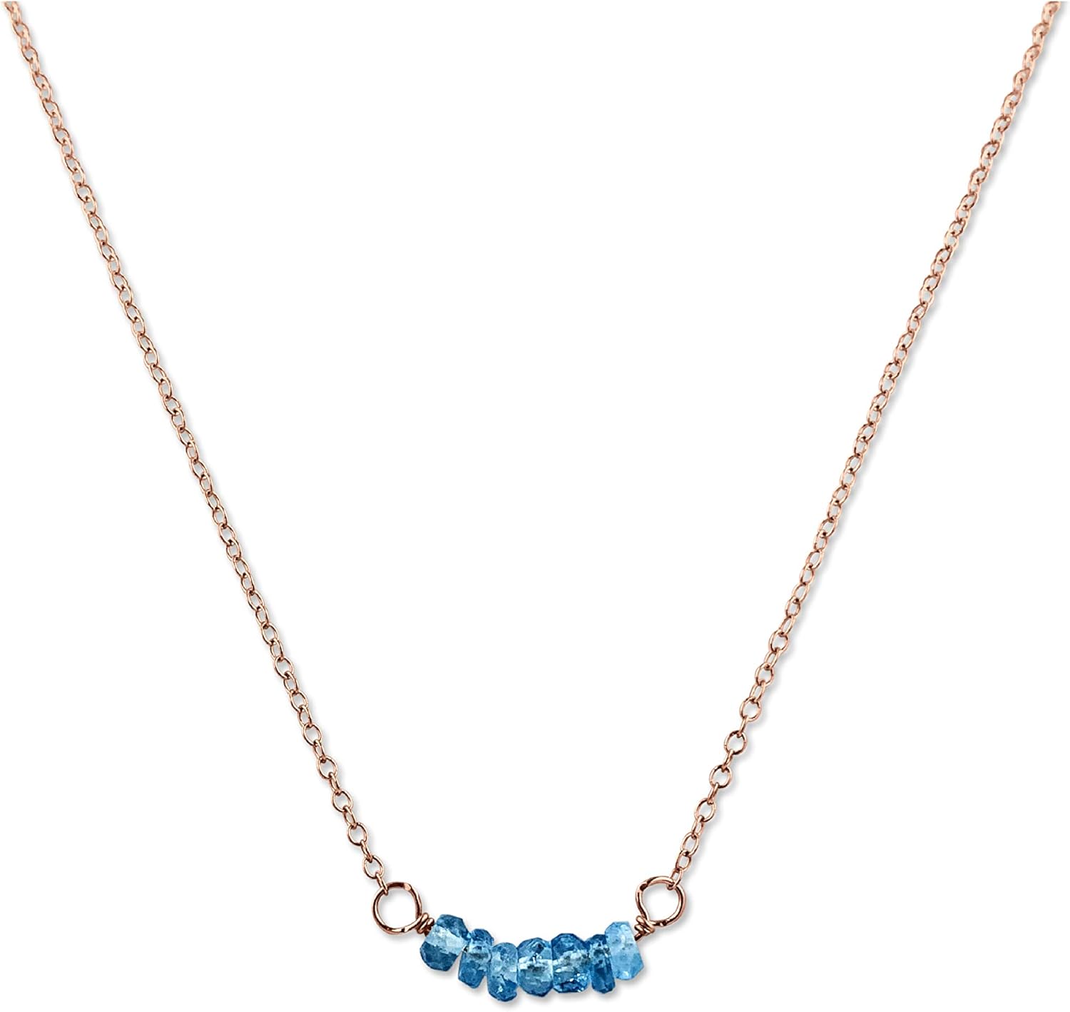 Personalized Birthstone Bar Necklace for Women and Girls