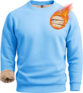 Boladeci Men's Sherpa Lined Crewneck Sweatshirt - Heavyweight Warmth