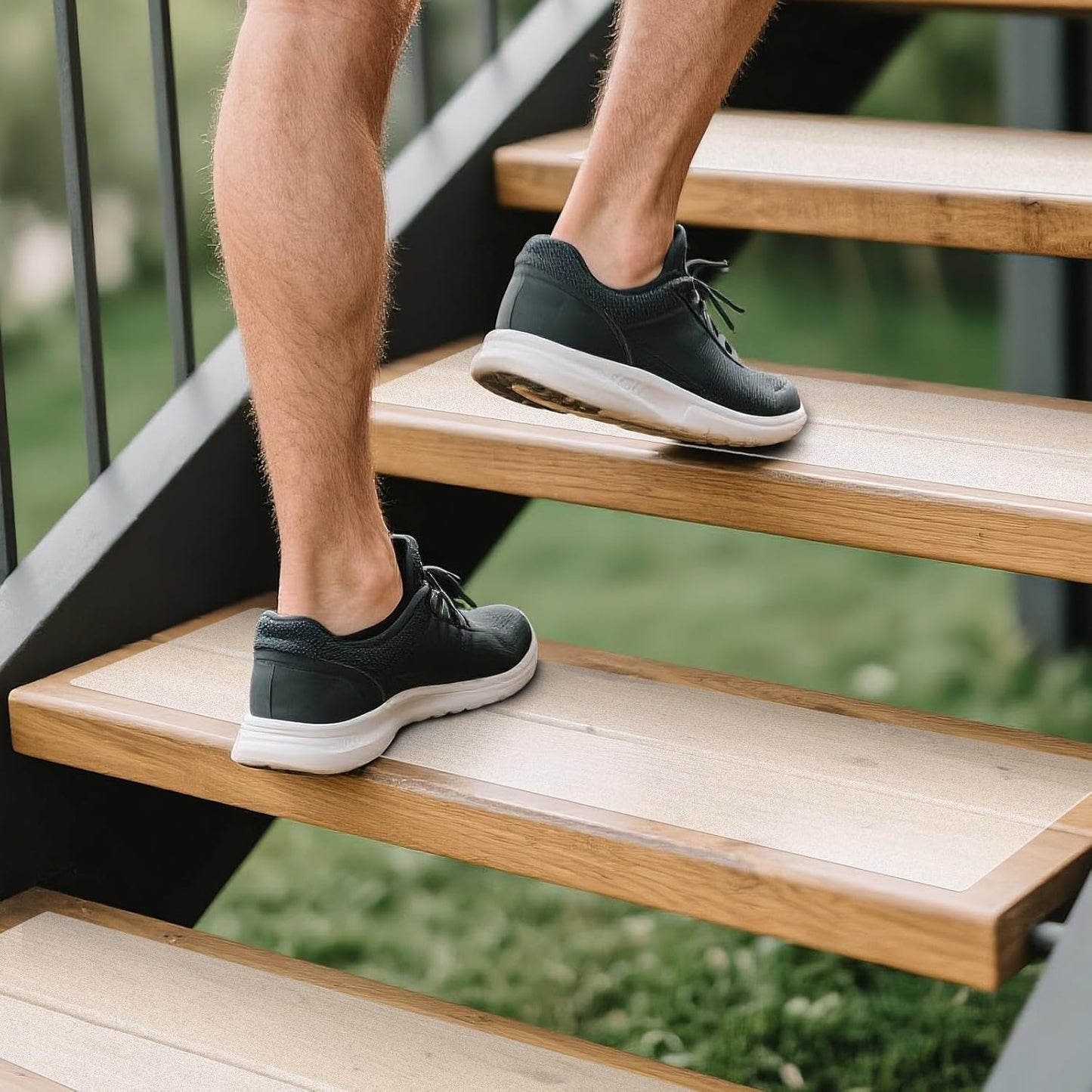 LadyRosian Outdoor Stair Treads Non Slip 15-Pack for Safety