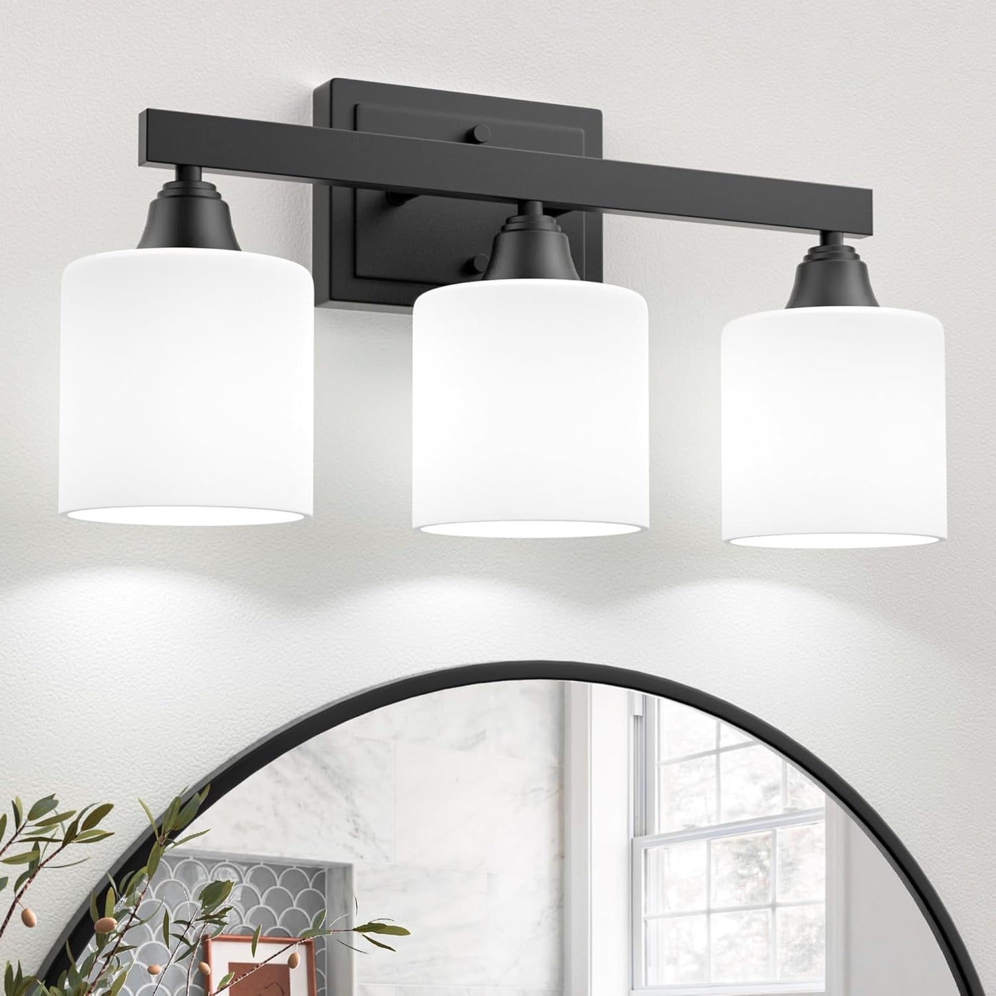 VOLISUN Matte Black Bathroom Light Fixtures for Modern Spaces