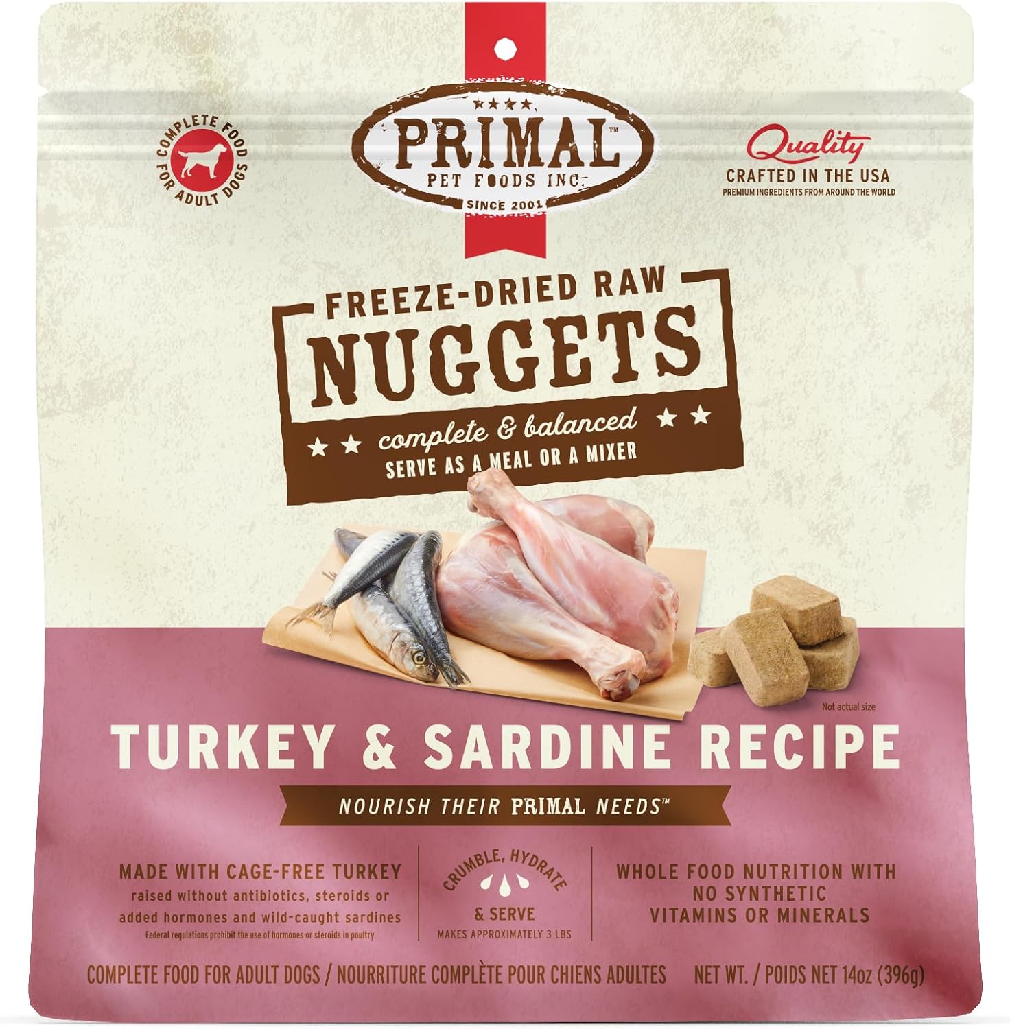 Primal Freeze Dried Raw Dog Food Nuggets for Healthy Dogs