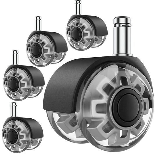 Silent Smooth Rolling Office Chair Wheels - Universal Fit