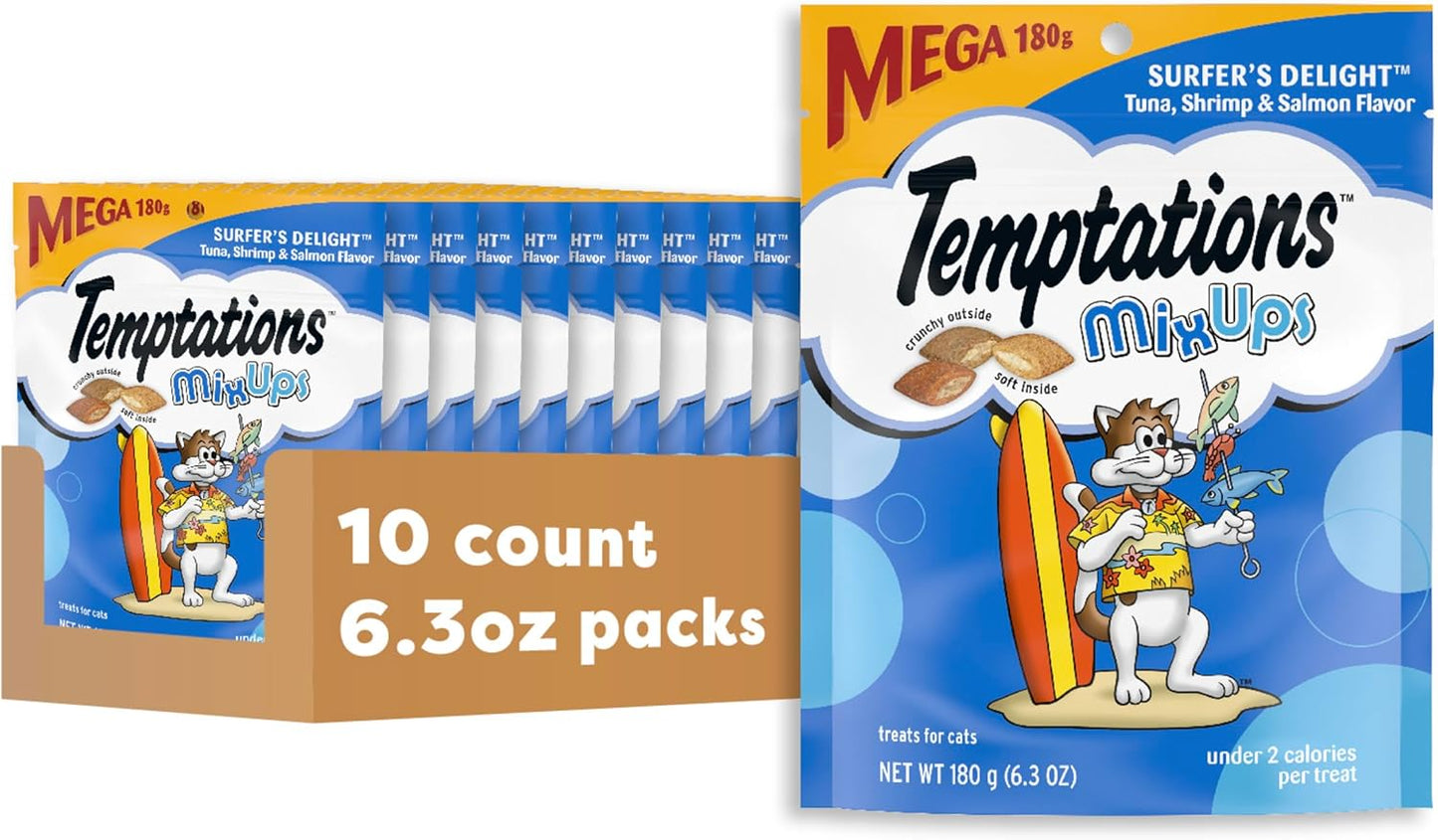 Temptations MixUps Surfer's Delight Cat Treats for Feline Fun