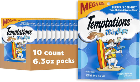 Temptations MixUps Surfer's Delight Cat Treats for Feline Fun