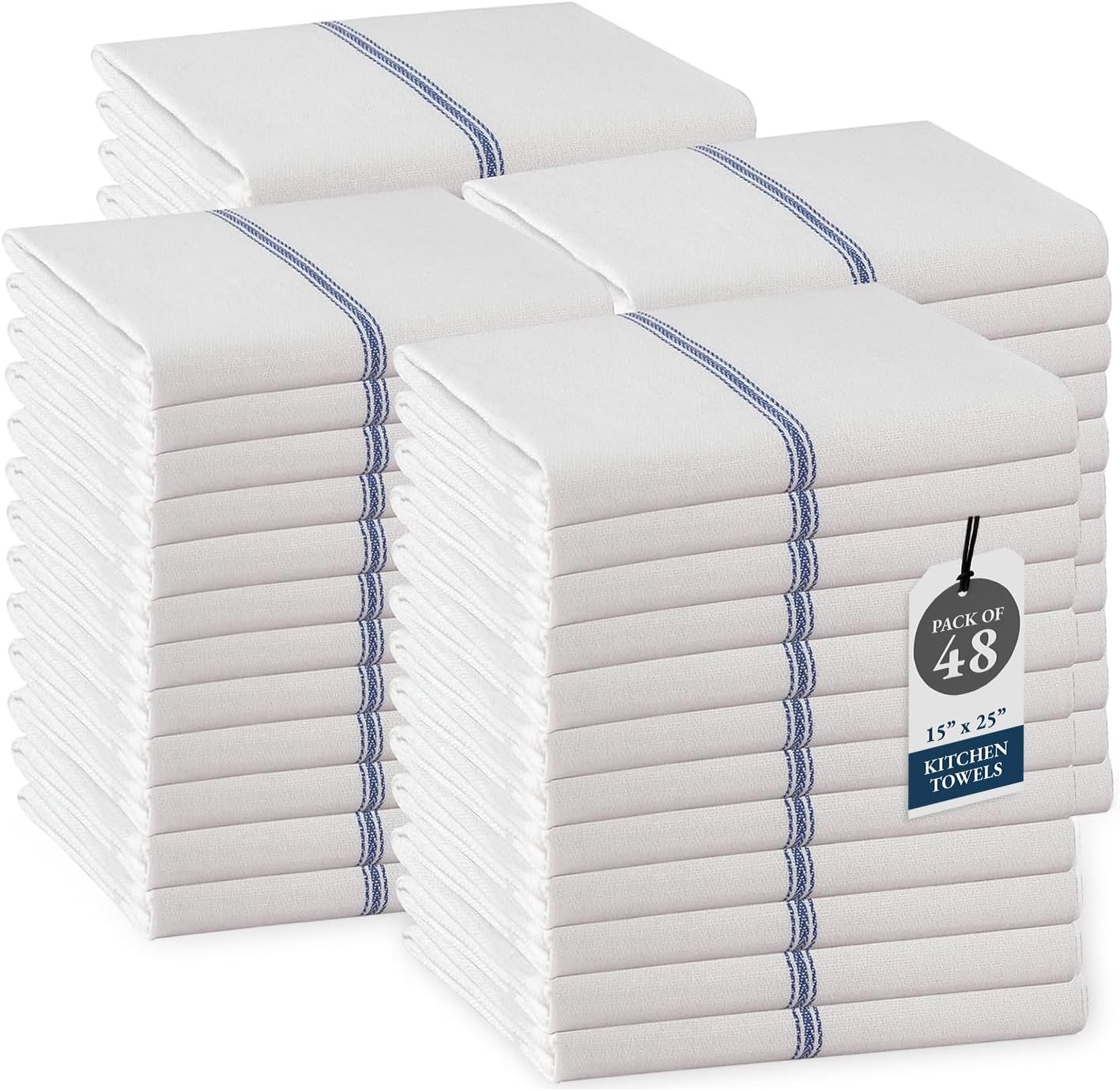 Premium Kitchen Towels Set - 100% Cotton Dish Towels Bulk