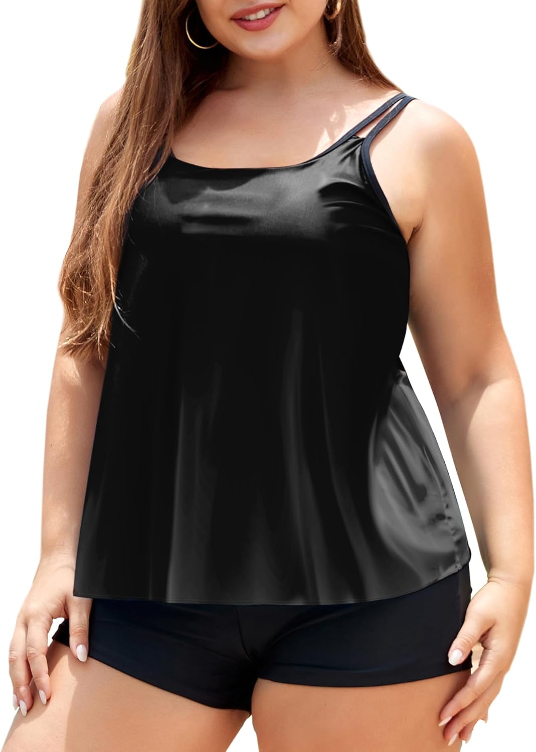 LALAGEN Womens Plus Size Tankini Swimsuit for Comfort and Style