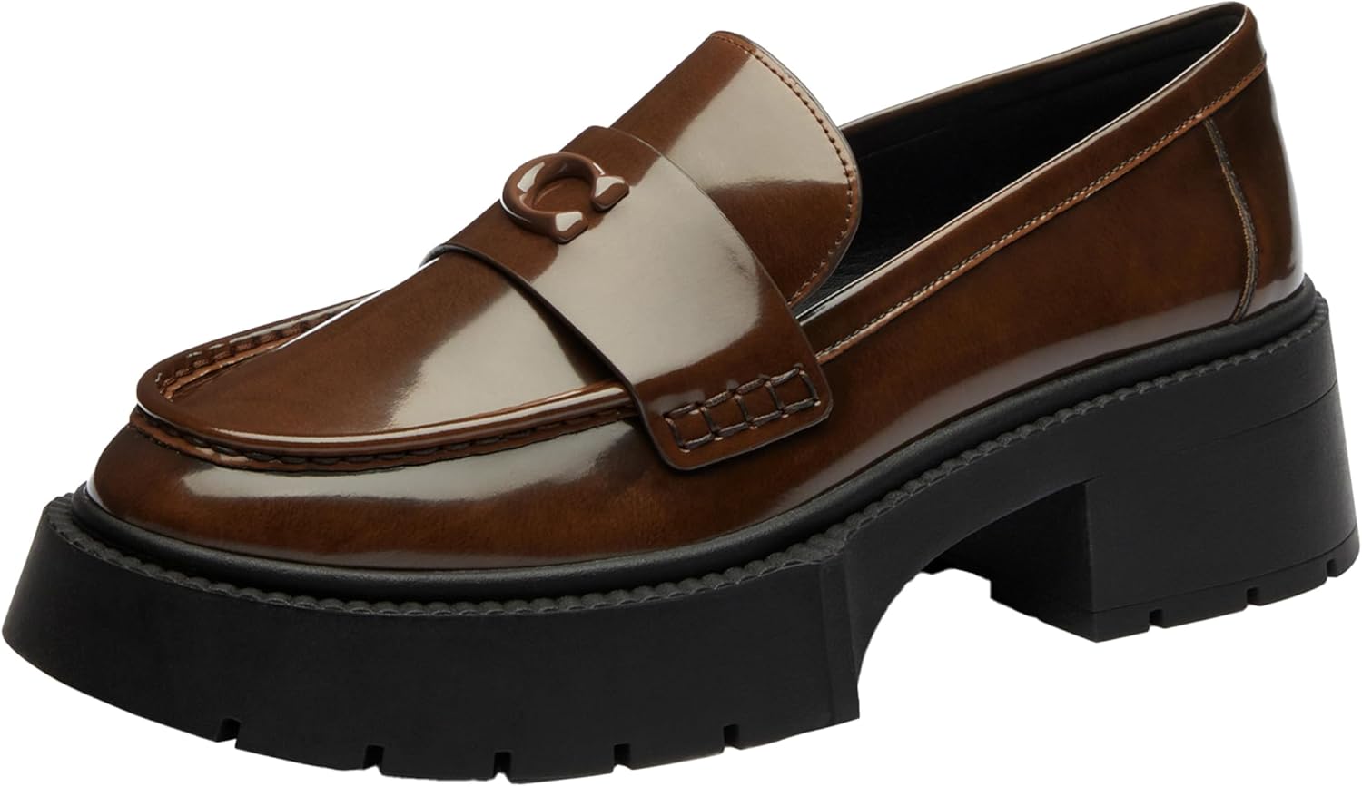 Coach Leah Platform Loved Leather Loafer for Timeless Style