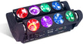 8x15W Spider Moving Head Light LED RGBW 4in1 - Portable Stage Beam