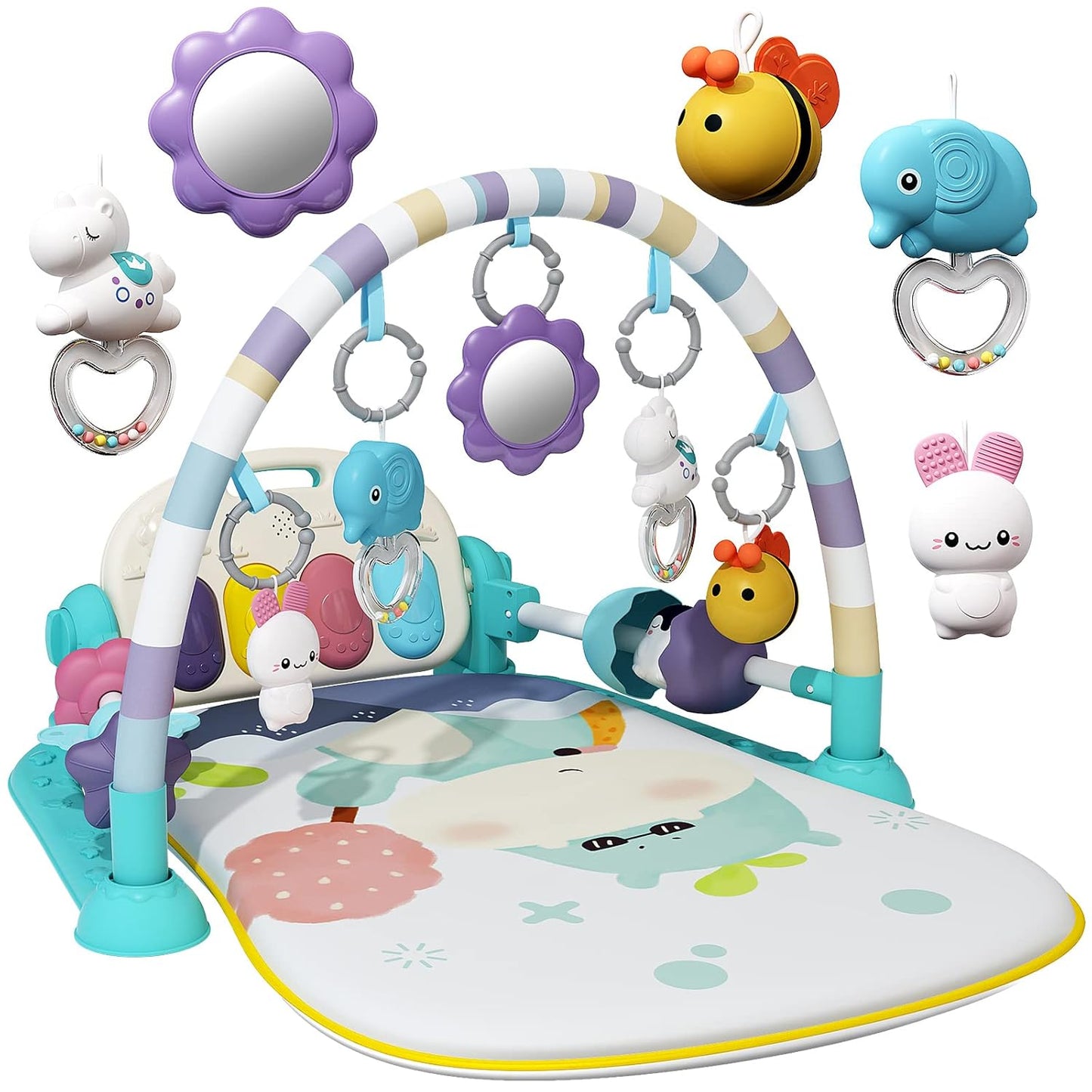 Kick & Play Baby Gym Mat with Music & Lights