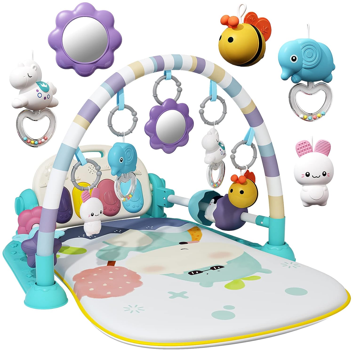 Kick & Play Baby Gym Mat with Music & Lights
