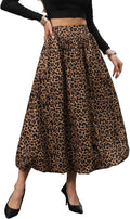 Bubble Maxi Skirt with Pockets - Puffy A-Line Fall Winter