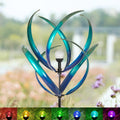 82 in Wind Spinners Outdoor - Extra Large Metal Wind Sculpture Peacock