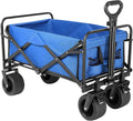 Beach Wagon with Big Wheels for Sand - Collapsible All Terrain Utility