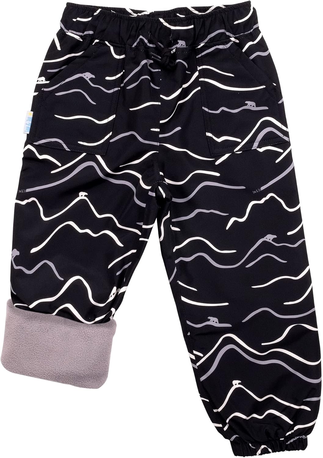 Waterproof Fleece Lined Snow and Rain Pants for Kids Comfort