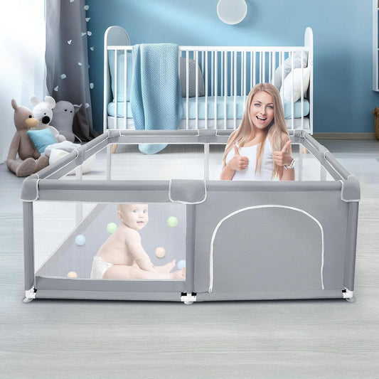 Sturdy 50x50 Baby Playpen: Safe & Breathable! 